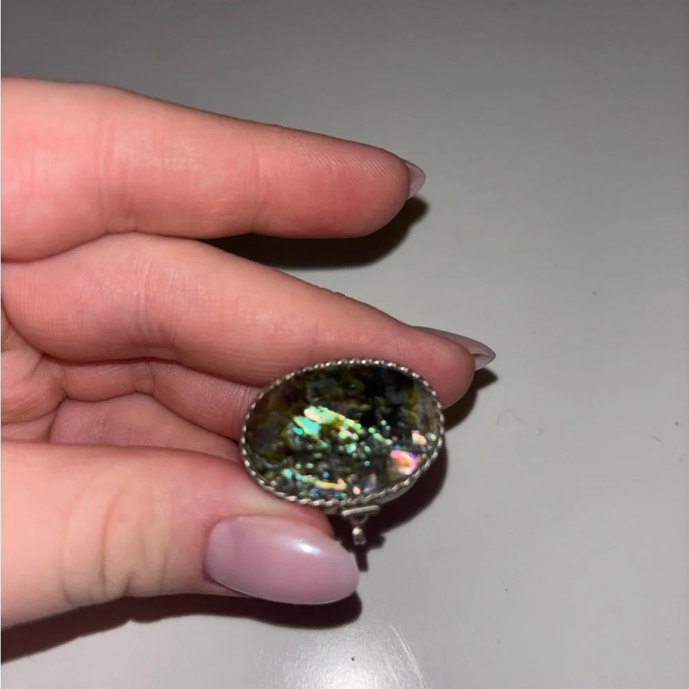 Oval shaped mini silver plated pill box